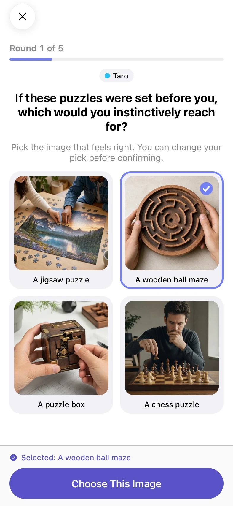 MindMatch choice