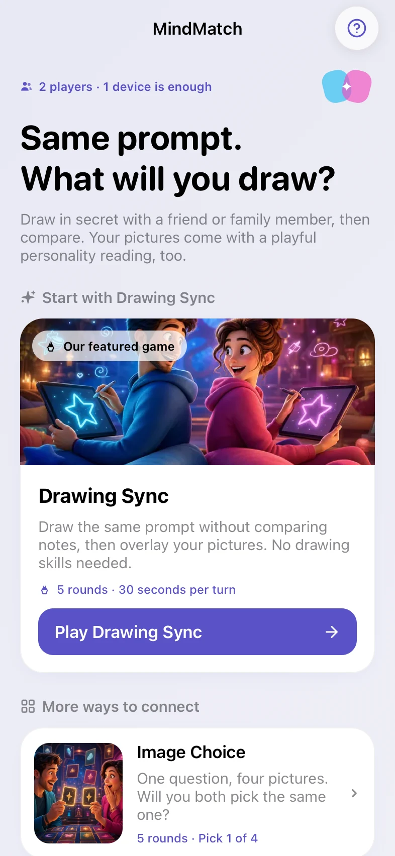 MindMatch home